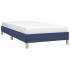 Estructura de cama sin colchón tela azul 80x200