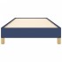 Estructura de cama sin colchón tela azul 80x200