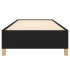 Estructura de cama sin colchón tela negro 90x190