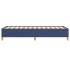 Estructura de cama sin colchón tela azul 90x190