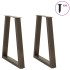 Patas para mesa de comedor en forma de V 2 uds acero