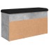 Banco zapatero madera de ingeniería gris hormigón 82x32x45,5