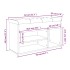 Banco zapatero madera de ingeniería gris hormigón 82x32x45,5