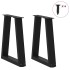 Patas para mesa de comedor en forma de V 2 uds acero