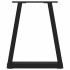 Patas para mesa de comedor en forma de V 2 uds acero