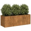Jardinera oxidada 120x40x40 cm acero corten