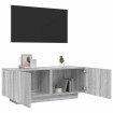 Mueble de TV madera contrachapada gris Sonoma 100x35x40 cm