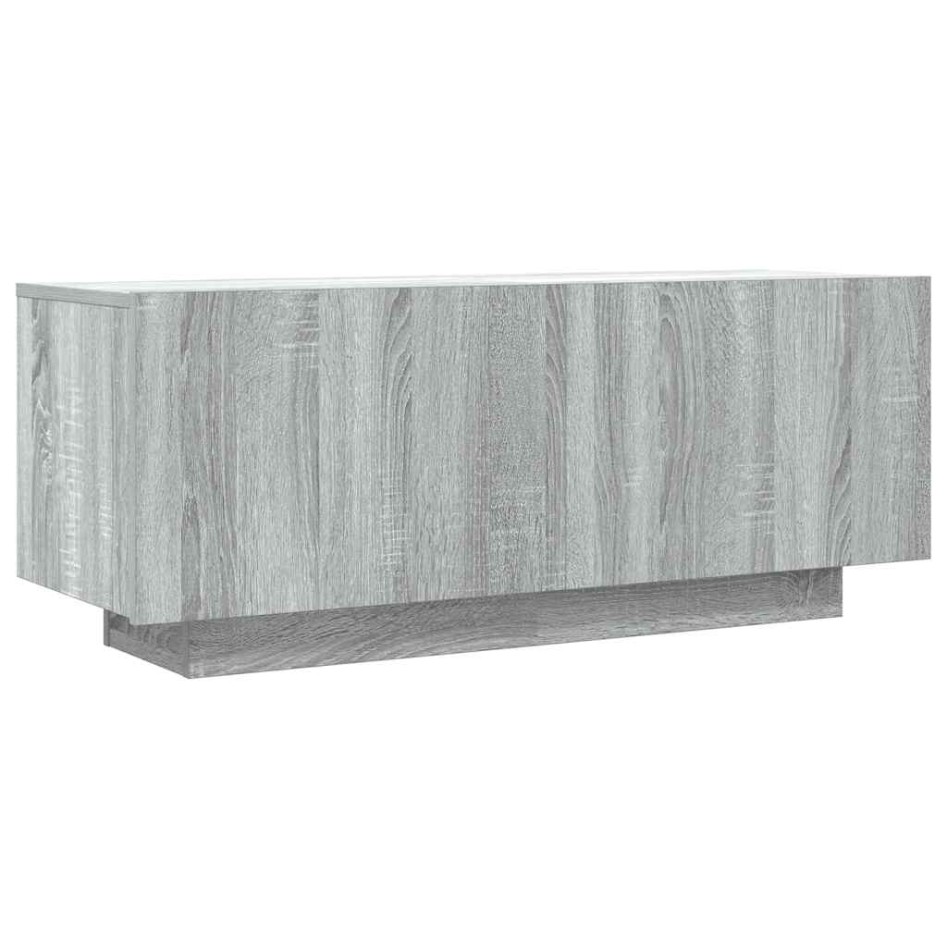Mueble de TV madera contrachapada gris Sonoma 100x35x40