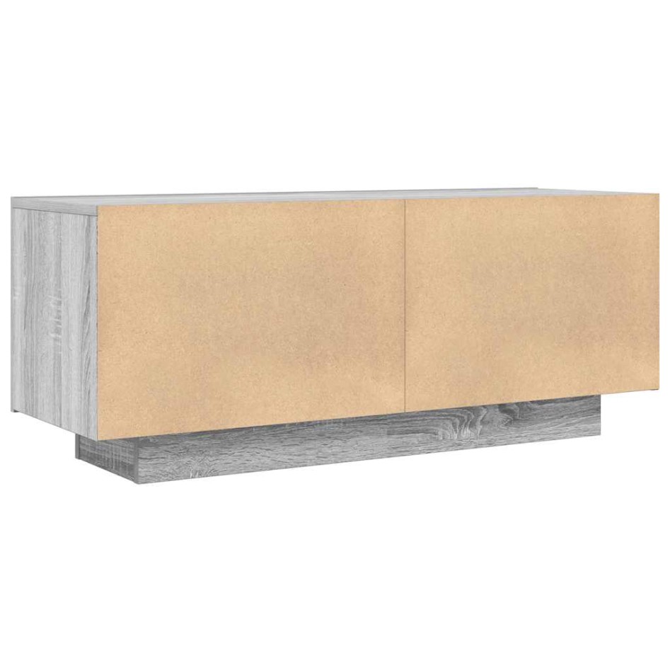 Mueble de TV madera contrachapada gris Sonoma 100x35x40