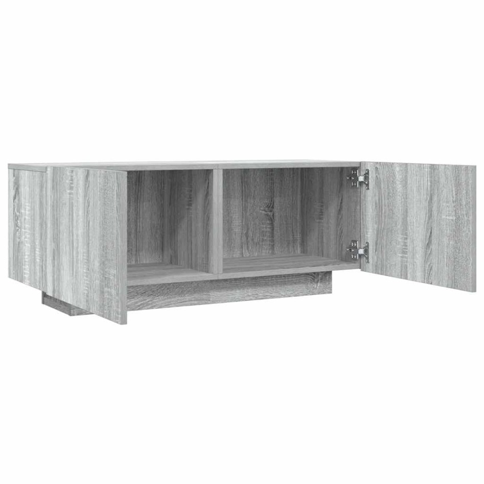 Mueble de TV madera contrachapada gris Sonoma 100x35x40