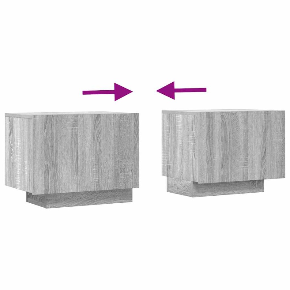 Mueble de TV madera contrachapada gris Sonoma 100x35x40