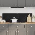 Salpicaderos de cocina 2 uds vidrio templado negro 70x40