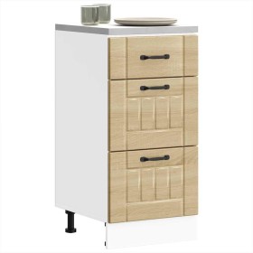 Mueble bajo de cocina Lucca roble