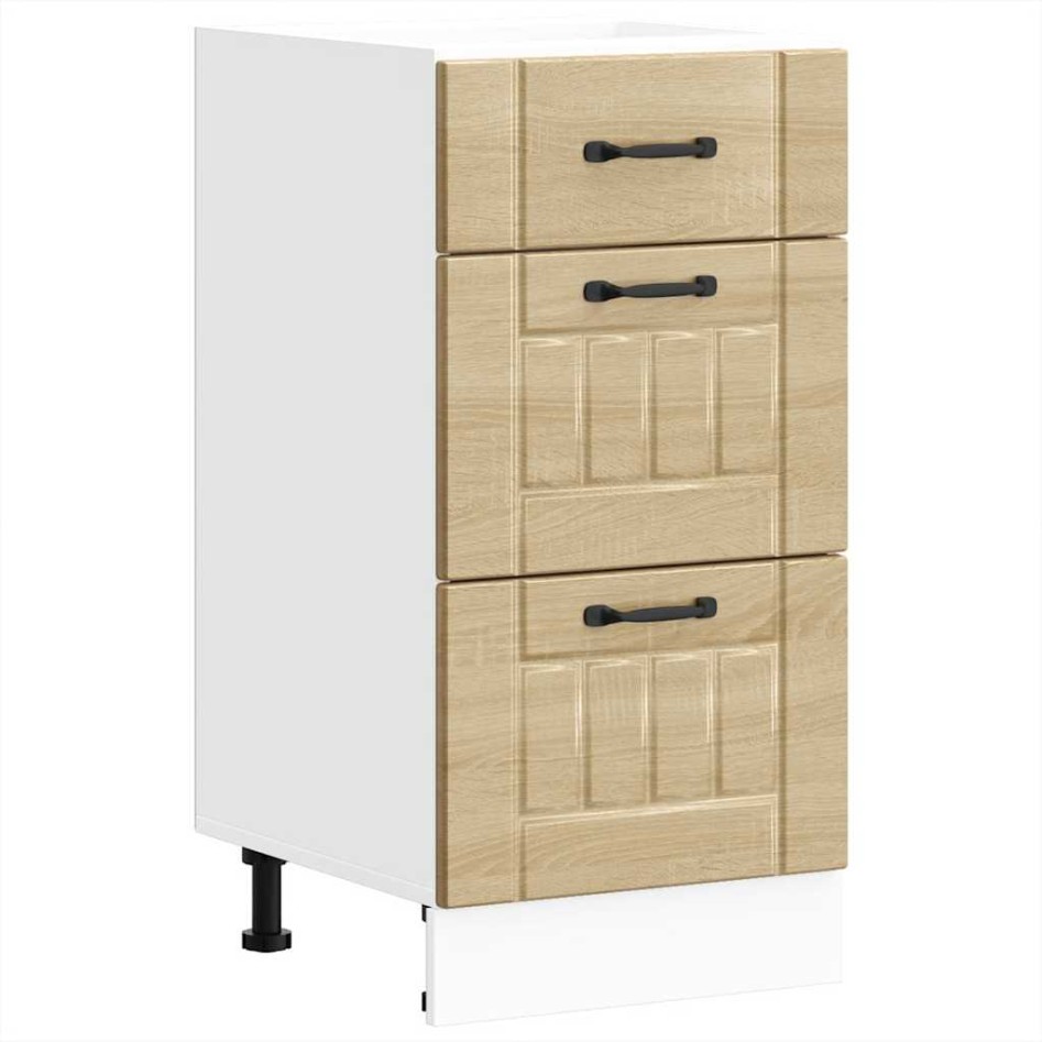 Mueble bajo de cocina Lucca roble