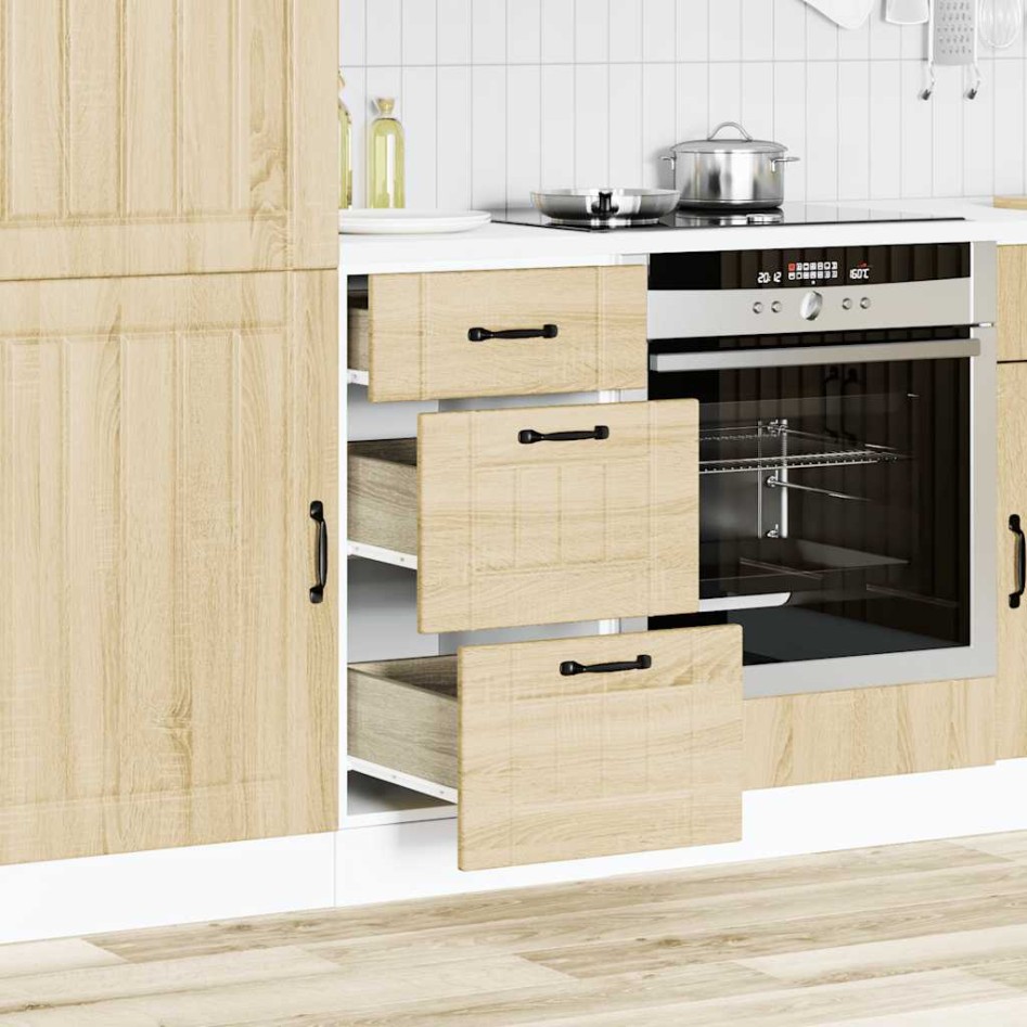 Mueble bajo de cocina Lucca roble