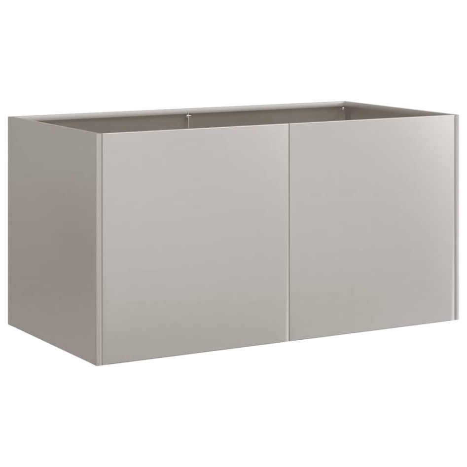 Jardinera oxidada 80x40x40 cm acero