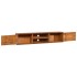 Mueble de TV de pared madera maciza de teca 135x30x30