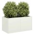 Jardinera de acero laminado en frío blanco 80x40x40