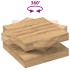 Mesa de centro giratoria 360 grados roble artisan 70x70x34,5