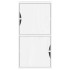 Mueble auxiliar ODDA blanco 40x24x79 cm madera maciza de