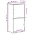 Mueble auxiliar ODDA blanco 40x24x79 cm madera maciza de