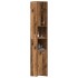 Armario de baño madera de ingeniería envejecida 30x30x183,5