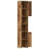 Armario de baño madera de ingeniería envejecida 30x30x183,5