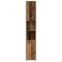 Armario de baño madera de ingeniería envejecida 30x30x183,5