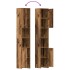 Armario de baño madera de ingeniería envejecida 30x30x183,5