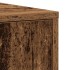 Armario de baño madera de ingeniería envejecida 30x30x183,5