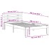 Estructura de cama sin colchón madera de pino marrón 90x200