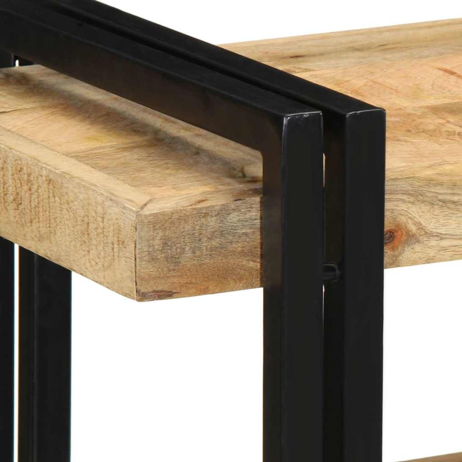 Estante de pared madera maciza de mango 70x33x35