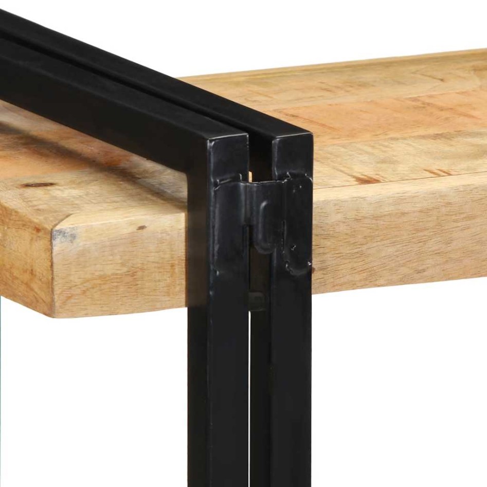 Estante de pared madera maciza de mango 70x33x35