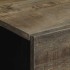 Mesita de noche de madera maciza de mango gris claro