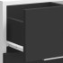 Armario bajo de madera de ingeniería negro 40x46x81,5
