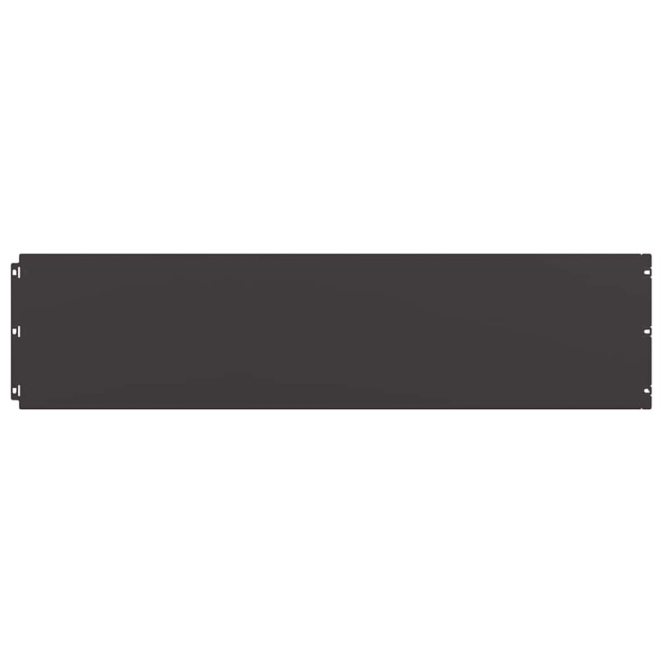 Bordes para césped 10 uds acero laminado frío negro 25x103