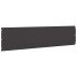 Bordes para césped 10 uds acero laminado frío negro 25x103