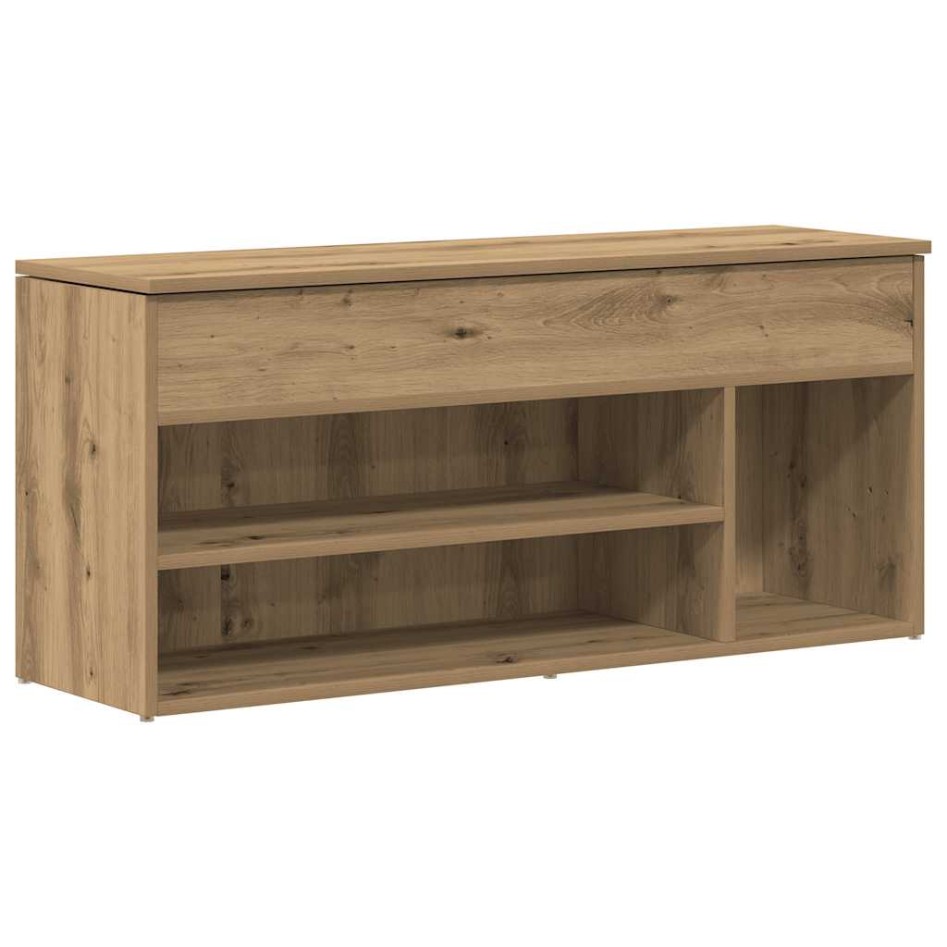 Mueble zapatero madera ingeniería roble artisan 102x30,5x45