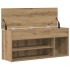 Mueble zapatero madera ingeniería roble artisan 102x30,5x45
