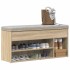 Banco zapatero madera de ingeniería roble sonoma 102x30,5x45