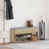 Banco zapatero madera de ingeniería roble sonoma 102x30,5x45