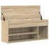 Banco zapatero madera de ingeniería roble sonoma 102x30,5x45