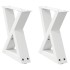 Patas para mesa de centro 2unidades acero blanco