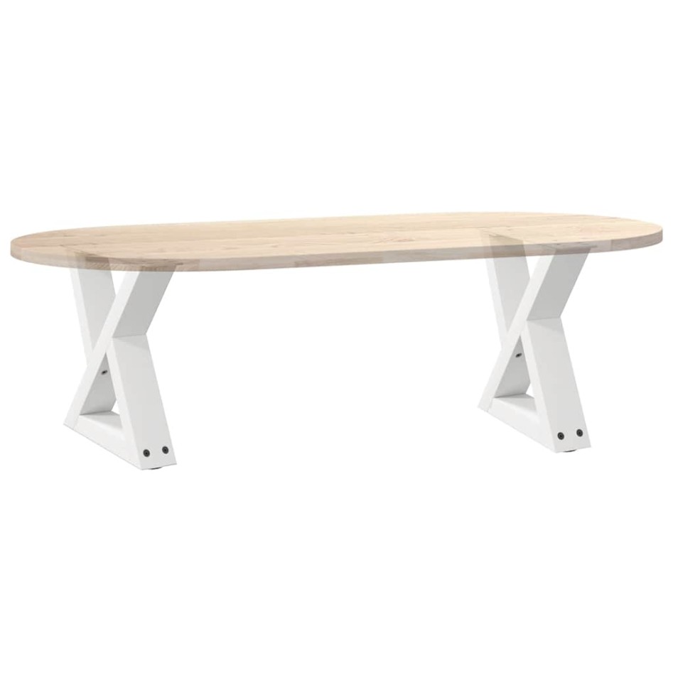 Patas para mesa de centro 2unidades acero blanco