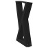 Patas de mesa de centro 2uds acero negro 28x(42-43,3)