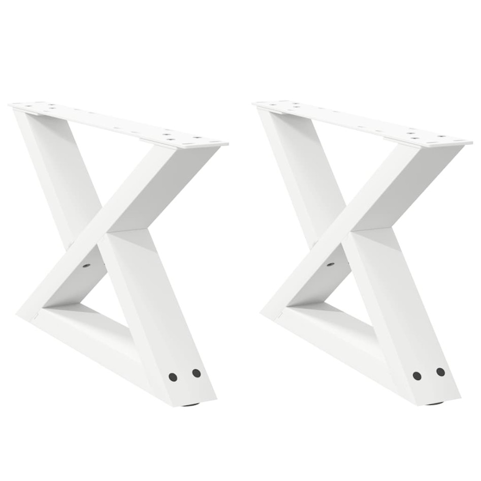 Patas para mesa de centro 2unidades acero blanco