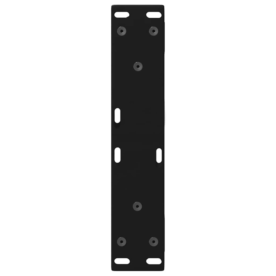 Patas para mesa de centro 2 unidades acero negro