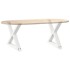 Patas para mesa de centro 2 uds acero blanco 50x(42-43,3)