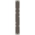 Patas mesa de centro 2 uds acero natural 60x(42-43,3) cm