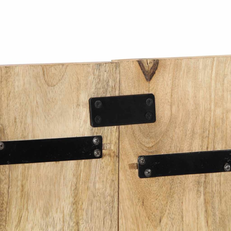 Cabecero de cama 120 cm madera maciza de mango